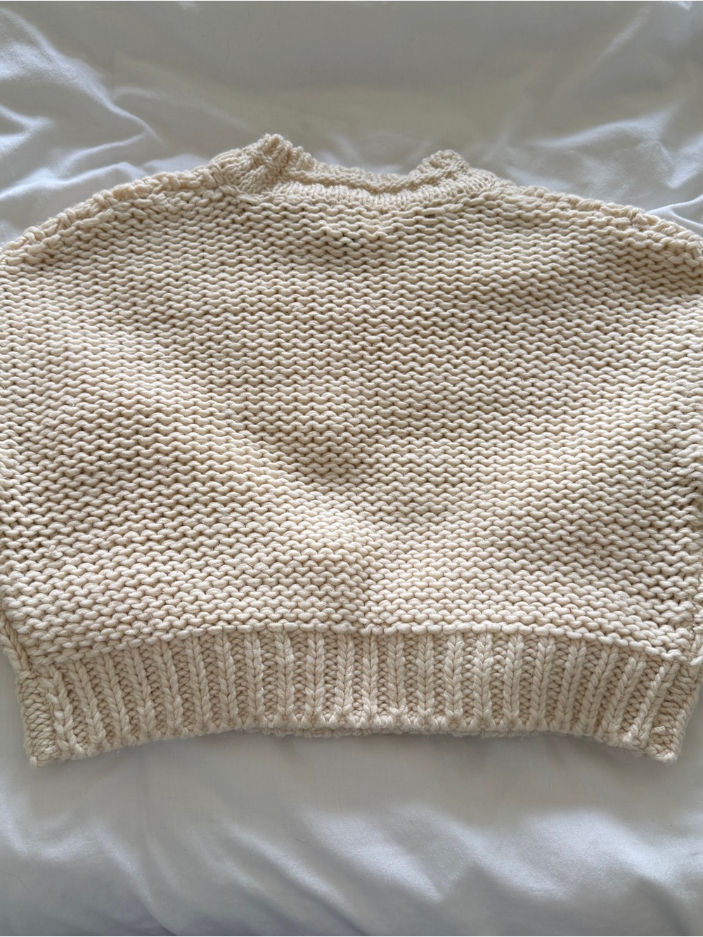 Universal Thread Cream Chunky Knit Crewneck Sweater - Picture 4 of 4